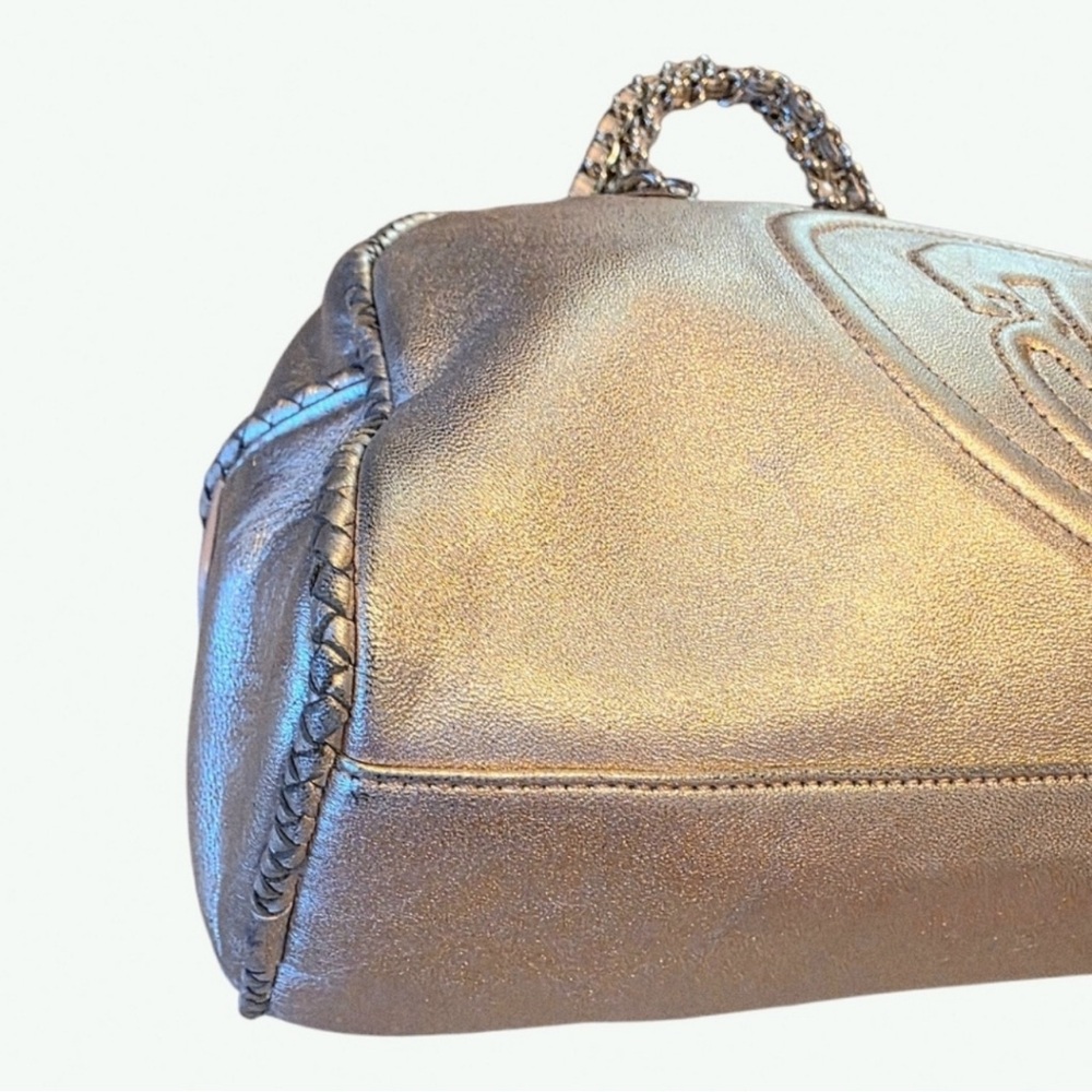 Sharif Gold Embossed Shoulder Bag - Picture 9 of 15